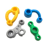 Maxbell 4 Pieces Climbing Grip Kits Rock Wall Holds for Outdoor Indoor Kids Children