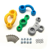 Maxbell 4x Children Rock Climbing Holds DIY Climbing Grip Kits for Kids Children Gym A