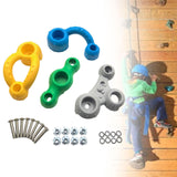 Maxbell 4x Children Rock Climbing Holds DIY Climbing Grip Kits for Kids Children Gym A
