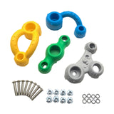 Maxbell 4x Children Rock Climbing Holds DIY Climbing Grip Kits for Kids Children Gym A