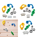 Maxbell 4x Children Rock Climbing Holds DIY Climbing Grip Kits for Kids Children Gym A