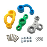 Maxbell 4x Children Rock Climbing Holds DIY Climbing Grip Kits for Kids Children Gym A