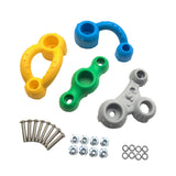 Maxbell 4x Children Rock Climbing Holds DIY Climbing Grip Kits for Kids Children Gym A