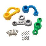 Maxbell 4x Children Rock Climbing Holds DIY Climbing Grip Kits for Kids Children Gym B