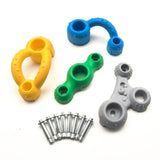 Maxbell 4x Children Rock Climbing Holds DIY Climbing Grip Kits for Kids Children Gym C