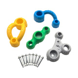 Maxbell 4x Children Rock Climbing Holds DIY Climbing Grip Kits for Kids Children Gym C