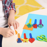 Maxbell 6Pcs Kids Paint Sponge Stamps Set Home Kids Painting Sponge Stamps for Girls