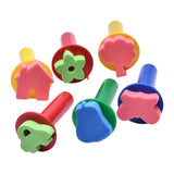 Maxbell 6Pcs Kids Paint Sponge Stamps Set Home Kids Painting Sponge Stamps for Girls