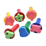 Maxbell 6Pcs Kids Paint Sponge Stamps Set Home Kids Painting Sponge Stamps for Girls