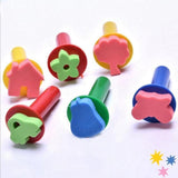 Maxbell 6Pcs Kids Paint Sponge Stamps Set Home Kids Painting Sponge Stamps for Girls