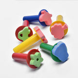 Maxbell 6Pcs Kids Paint Sponge Stamps Set Home Kids Painting Sponge Stamps for Girls