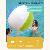 Maxbell Giant Inflatable Beach Ball 47 inch Giant Pool Toy for Party Lawn Water Park