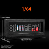Maxbell 12Pcs Mini Simulated Auto Repair Tool Set for 1/64 Miniature Dioramas