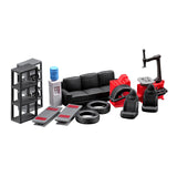 Maxbell 12Pcs Mini Simulated Auto Repair Tool Set for 1/64 Miniature Dioramas