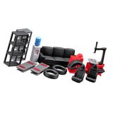 Maxbell 12Pcs Mini Simulated Auto Repair Tool Set for 1/64 Miniature Dioramas