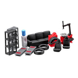 Maxbell 12Pcs Mini Simulated Auto Repair Tool Set for 1/64 Miniature Dioramas