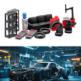 Maxbell 12Pcs Mini Simulated Auto Repair Tool Set for 1/64 Miniature Dioramas