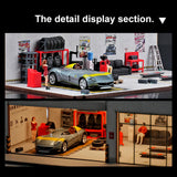 Maxbell 12Pcs Mini Simulated Auto Repair Tool Set for 1/64 Miniature Dioramas