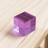 Maxbell 20 Pieces Rainbow Transparent Acrylic Building Blocks for Children Kids Gift