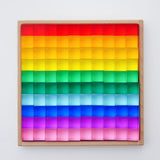 Maxbell 20 Pieces Rainbow Transparent Acrylic Building Blocks for Children Kids Gift