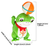 Maxbell Kids Electric Frog Toy Cute LED Musical Spinning Ball Frog Toy for Party Toy