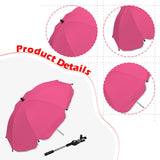 Maxbell Kids Stroller Umbrella Protector 360° Swivel Folding Pram Pushchair Umbrella