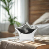 Maxbell Women Acrylic Clutch Purse Elegant Wallet Unique for Wedding Birthday Formal Argent