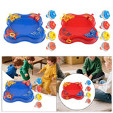Maxbell Gyro Disk Set Portable Exciting Tops Game Set for Party Boys Girls Ages 6-12 Red