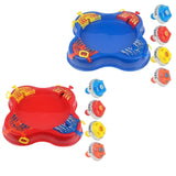 Maxbell Gyro Disk Set Portable Exciting Tops Game Set for Party Boys Girls Ages 6-12 Red