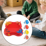 Maxbell Gyro Disk Set Portable Exciting Tops Game Set for Party Boys Girls Ages 6-12 Red