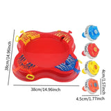 Maxbell Gyro Disk Set Portable Exciting Tops Game Set for Party Boys Girls Ages 6-12 Red