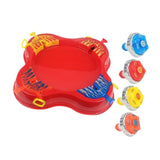 Maxbell Gyro Disk Set Portable Exciting Tops Game Set for Party Boys Girls Ages 6-12 Red