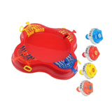 Maxbell Gyro Disk Set Portable Exciting Tops Game Set for Party Boys Girls Ages 6-12 Red
