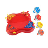 Maxbell Gyro Disk Set Portable Exciting Tops Game Set for Party Boys Girls Ages 6-12 Red