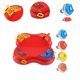 Maxbell Gyro Disk Set Portable Exciting Tops Game Set for Party Boys Girls Ages 6-12 Red
