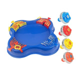 Maxbell Gyro Disk Set Portable Exciting Tops Game Set for Party Boys Girls Ages 6-12 Blue