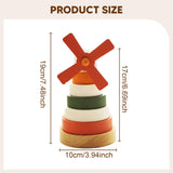 Maxbell Stacking Tower Toy Rainbow Stacking Rings for 3 4 5 6 Year Old Boys Children