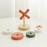 Maxbell Stacking Tower Toy Rainbow Stacking Rings for 3 4 5 6 Year Old Boys Children