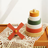 Maxbell Stacking Tower Toy Rainbow Stacking Rings for 3 4 5 6 Year Old Boys Children