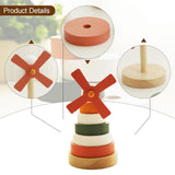 Maxbell Stacking Tower Toy Rainbow Stacking Rings for 3 4 5 6 Year Old Boys Children