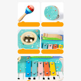 Maxbell Kids Musical Instruments Set Wooden Maraca for Children 3 Year Old Preschool