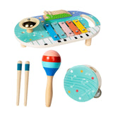 Maxbell Kids Musical Instruments Set Wooden Maraca for Children 3 Year Old Preschool