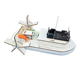 Maxbell DIY Wooden Science Experiment Kits RC Boat for Boys and Girls Teens Children