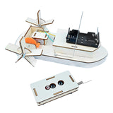 Maxbell DIY Wooden Science Experiment Kits RC Boat for Boys and Girls Teens Children