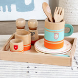 Maxbell Toddlers Tea Set Educational Wooden Pretend Play for Girls Children Toddlers
