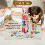 Maxbell Number Building Blocks Educational Toy Counting Blocks for Girls Travel Toys