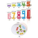 Maxbell Number Building Blocks Educational Toy Counting Blocks for Girls Travel Toys