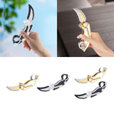 Maxbell Radish Knife Toy Small Foldable Novelty Sensory Toy for Kids Children Family White Black