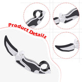 Maxbell Radish Knife Toy Small Foldable Novelty Sensory Toy for Kids Children Family White Black
