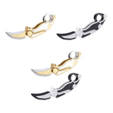 Maxbell Radish Knife Toy Small Foldable Novelty Sensory Toy for Kids Children Family White Black